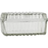 IB Laursen Butterbox mit Rillen aus Glas