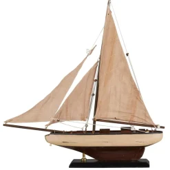 Online IB Laursen Deko Segelschiff mit leinenfarbigen Segeln
