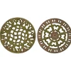 Discount IB Laursen Eisen Untersetzer mit Mustern im 2er Set