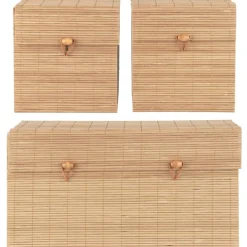 Discount IB Laursen 3er Schachtelsatz mit Bambusdeckel