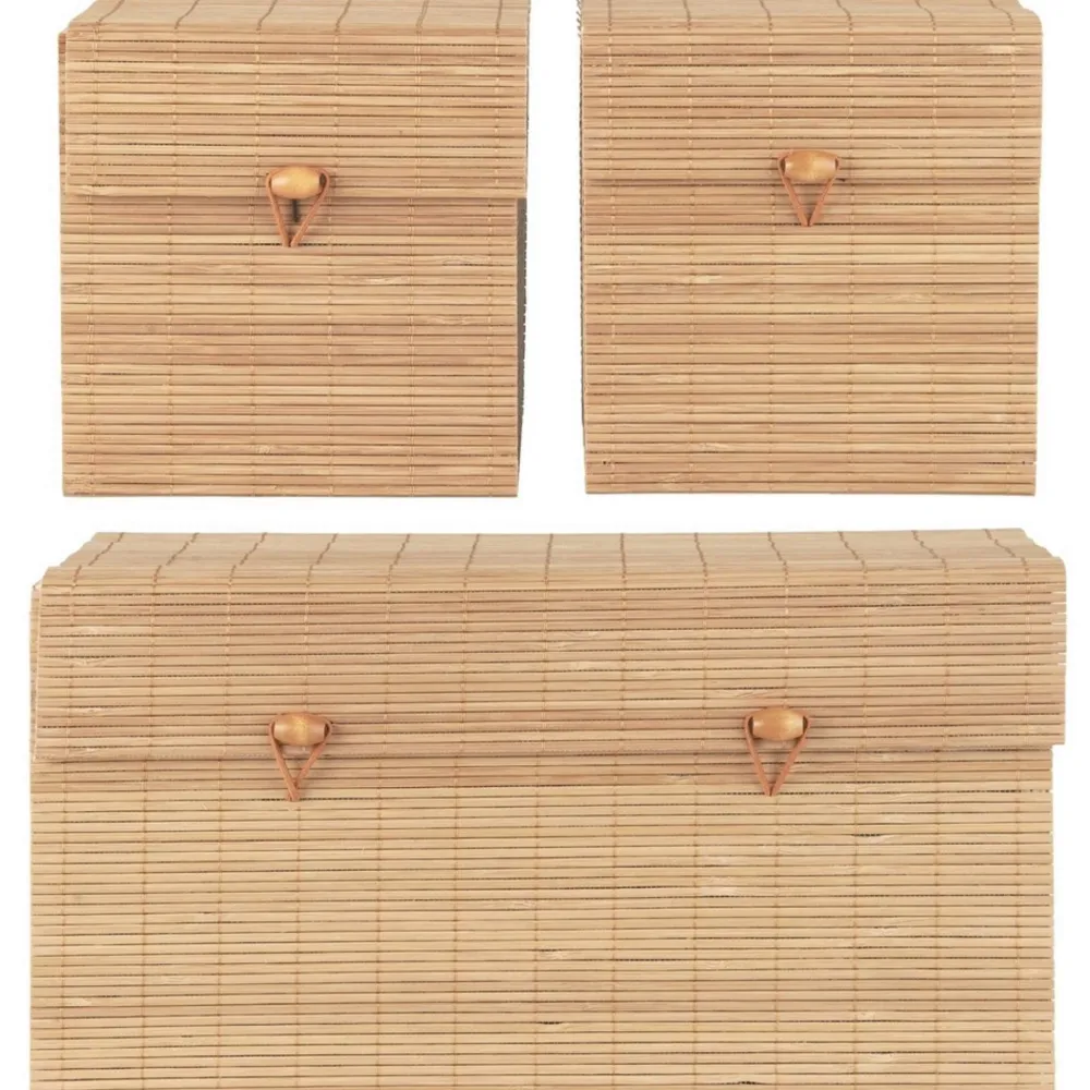 Discount IB Laursen 3er Schachtelsatz mit Bambusdeckel