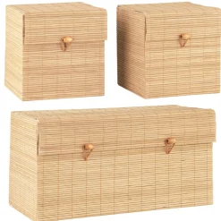 Discount IB Laursen 3er Schachtelsatz mit Bambusdeckel