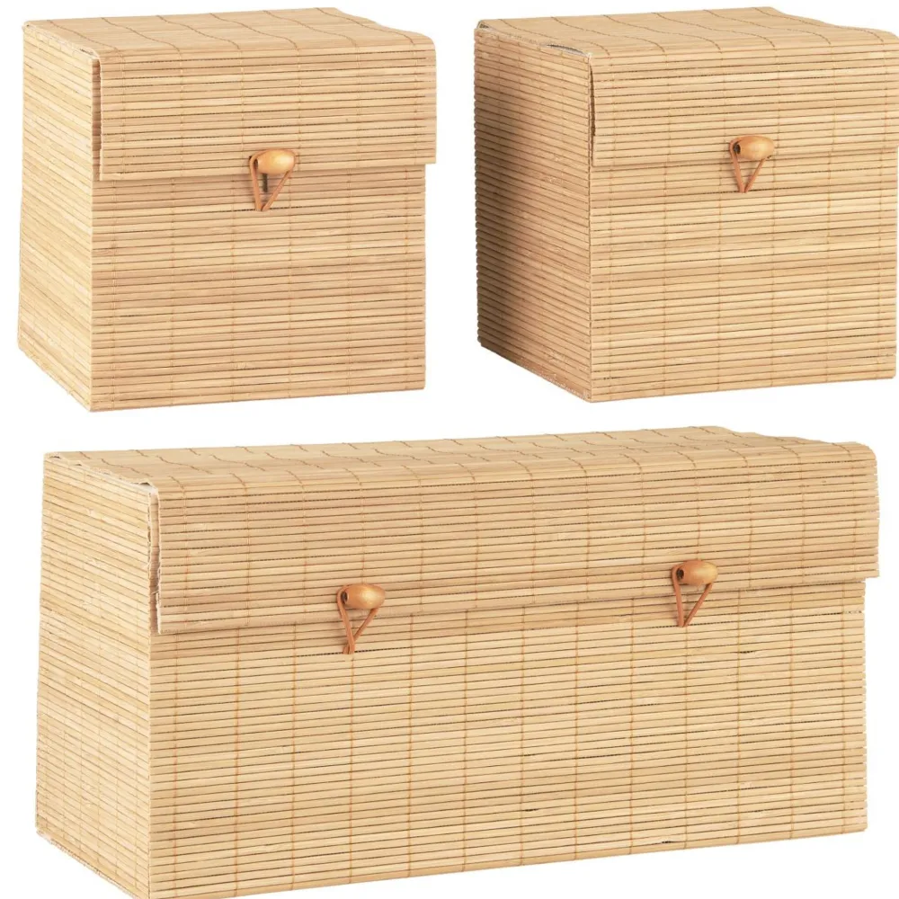 Discount IB Laursen 3er Schachtelsatz mit Bambusdeckel