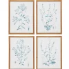 Discount IB Laursen 4er Set Bilder mit Blumenmotiv in Holzrahmen
