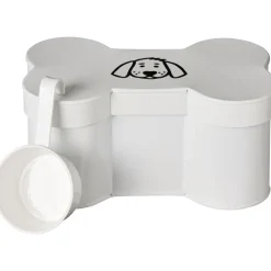 Discount IB Laursen Futterdose in Knochenform mit Messbecher