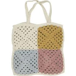 Online IB Laursen Gehäkelte Tasche mit Karomuster
