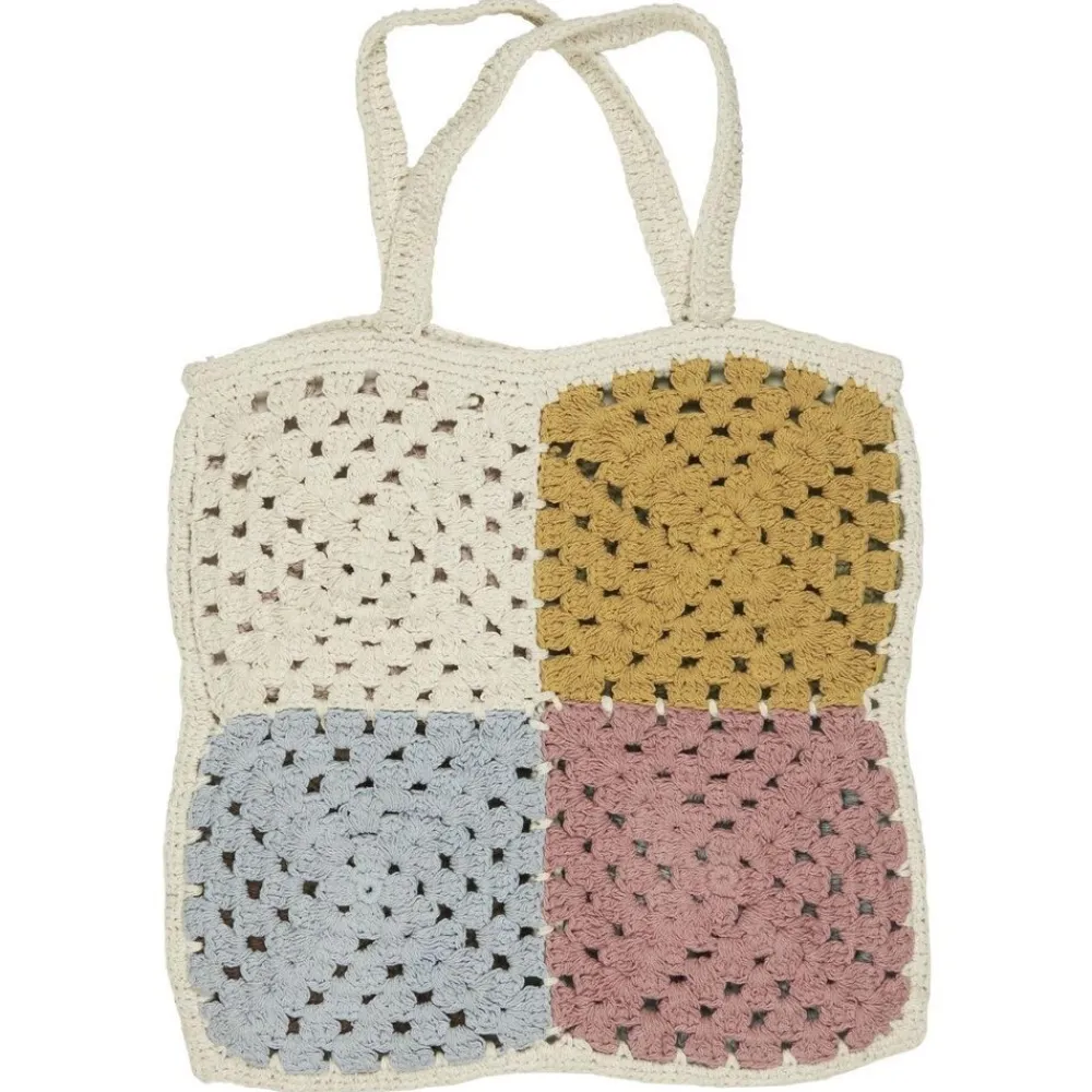 Online IB Laursen Gehäkelte Tasche mit Karomuster