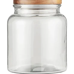 Online IB Laursen Glas Behälter mit Holzdeckel