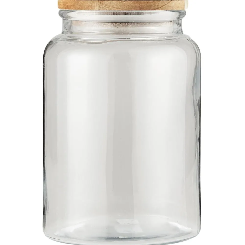Online IB Laursen Glas Behälter mit Holzdeckel