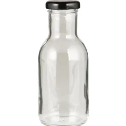 Outlet IB Laursen Glas-Flasche mit schwarzem Schraubdeckel
