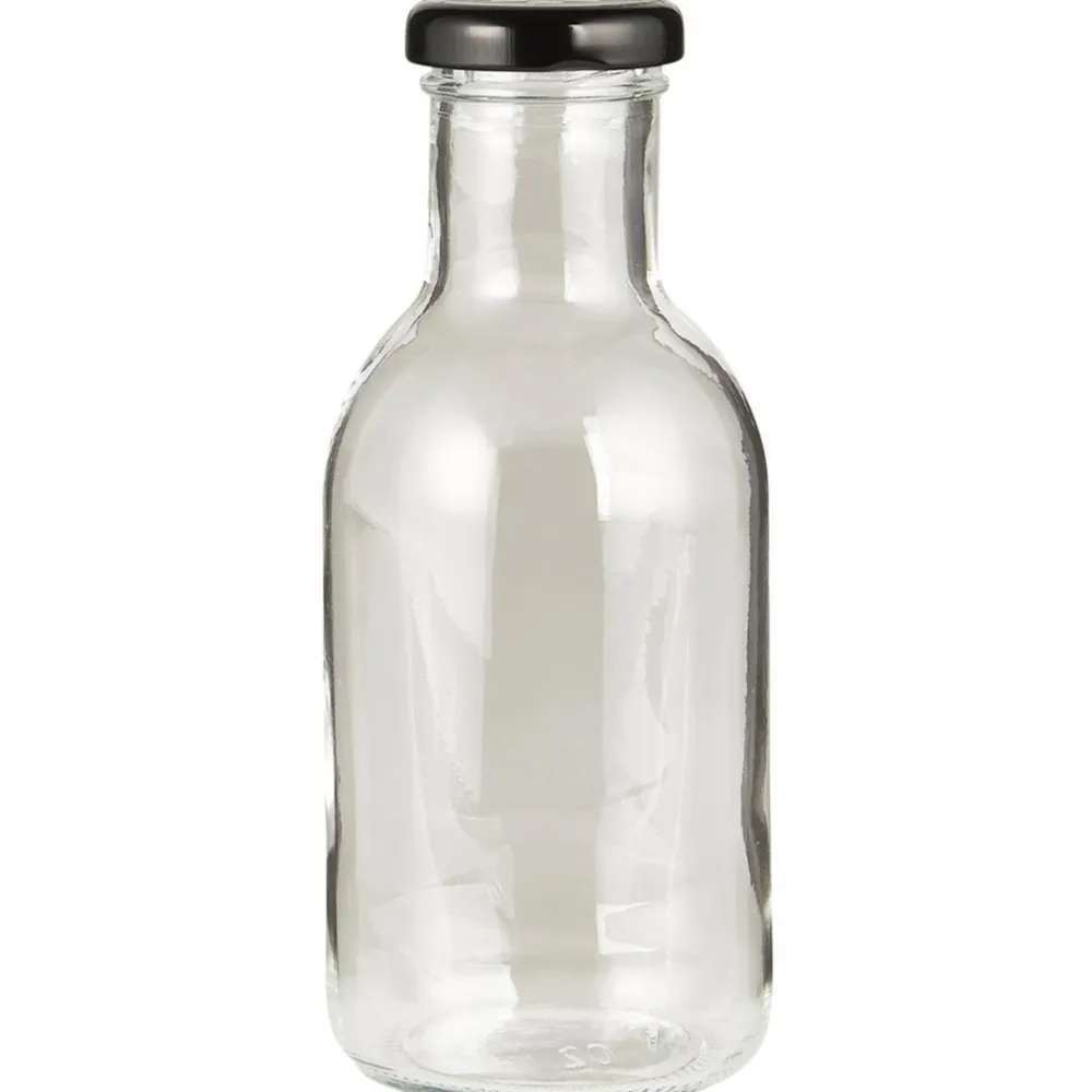 Outlet IB Laursen Glas-Flasche mit schwarzem Schraubdeckel