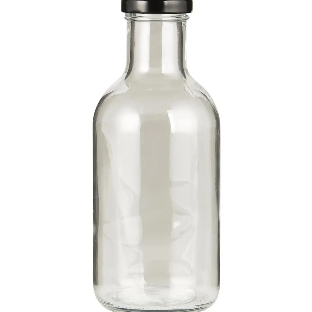 Outlet IB Laursen Glas-Flasche mit schwarzem Schraubdeckel