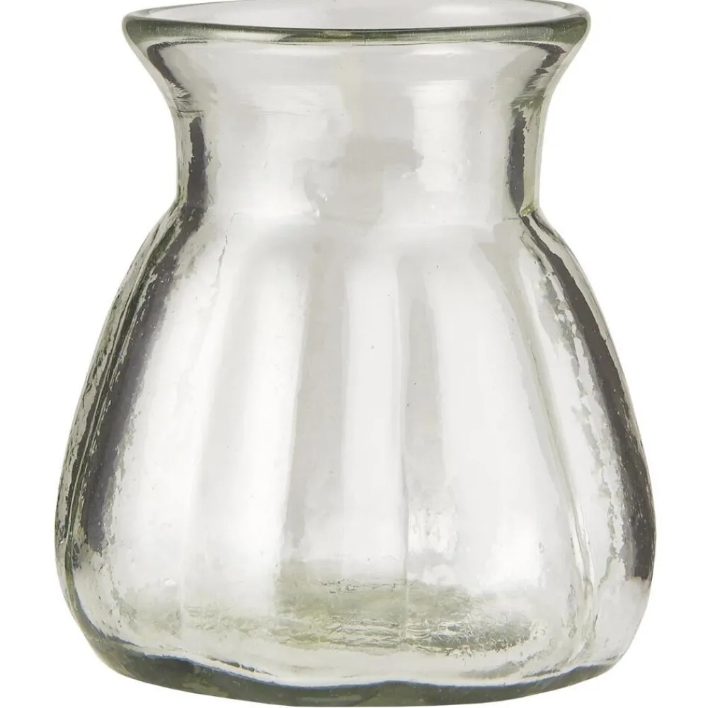 Outlet IB Laursen Glas-Vase mit breiten Rillen mundgeblasen