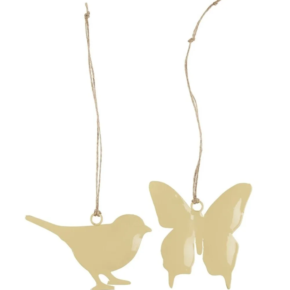 New IB Laursen Hängefiguren Vogel und Schmetterling 2er