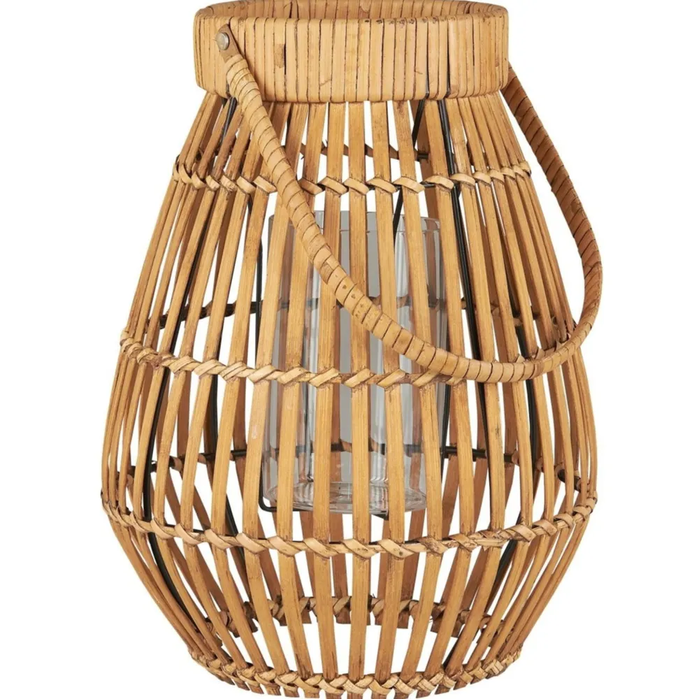 Discount IB Laursen Hurricane mit Glaseinsatz und Henkel, Rattan