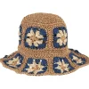 New IB Laursen Hut Louise mit Blumen Papiergarn