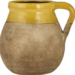 Clearance IB Laursen Keramik Vase mit Henkel naturfarbig Avignon