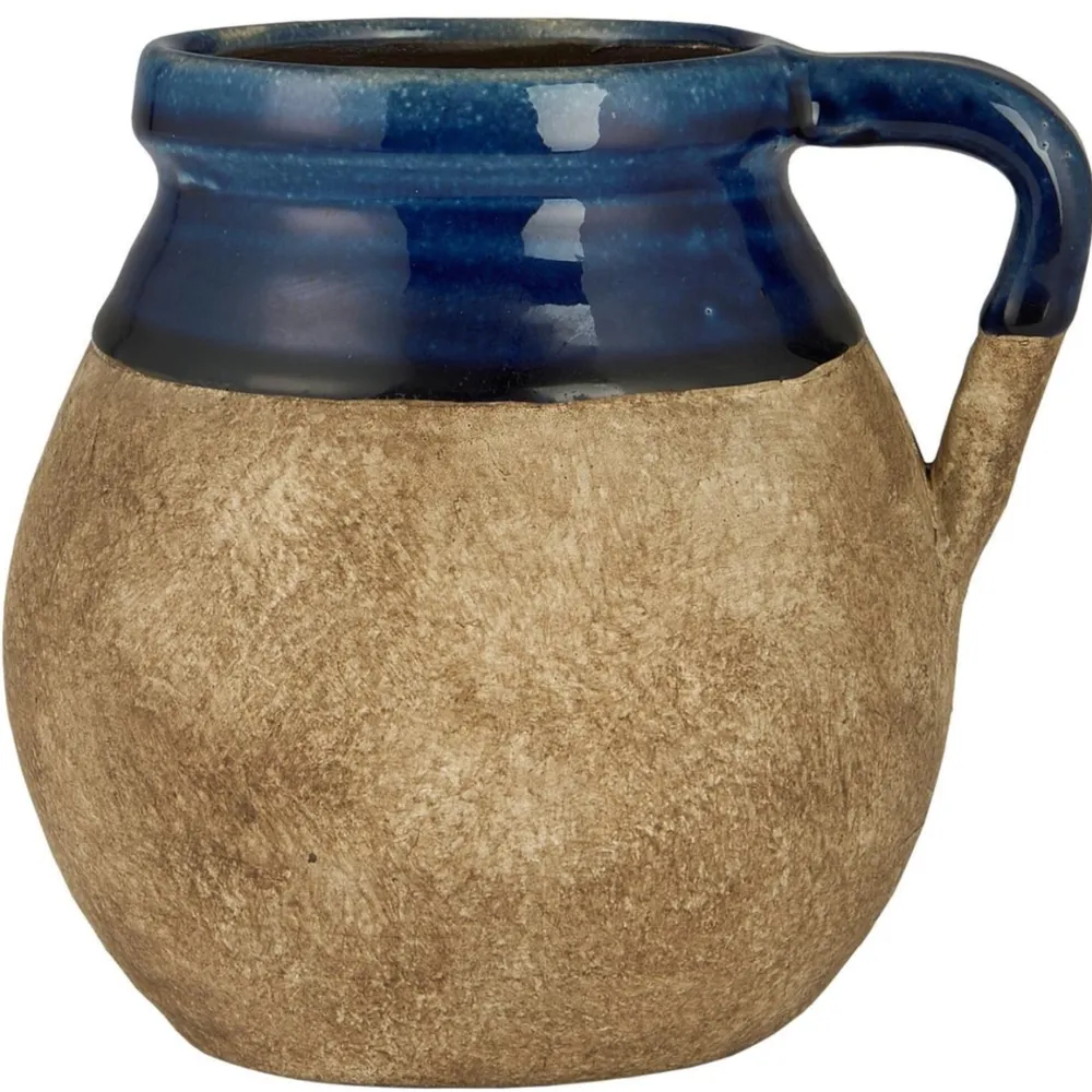 Clearance IB Laursen Keramik Vase mit Henkel naturfarbig Avignon