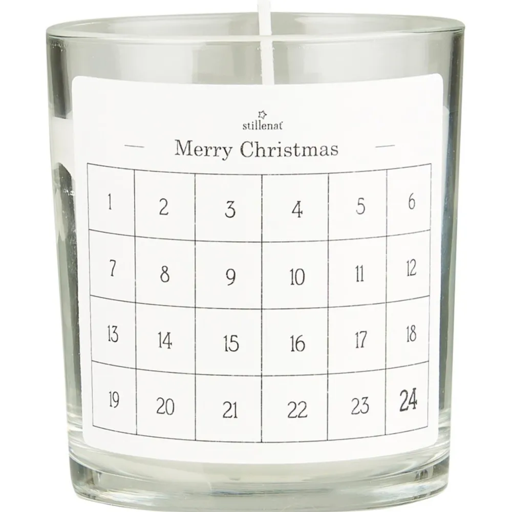 Discount IB Laursen Kerze im Glas mit 1-24 Etikett