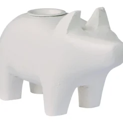 Clearance IB Laursen Kerzenhalter für 2,2 cm Stabkerze Schwein UNIKA