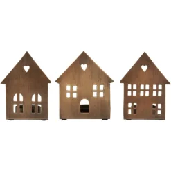 Sale Ib Laursen Kerzenhalter für Teelicht Hausfassade 3er Set