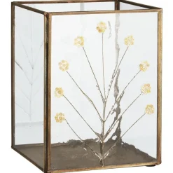 Hot IB Laursen Kerzenhalter mit Paillettenblumen