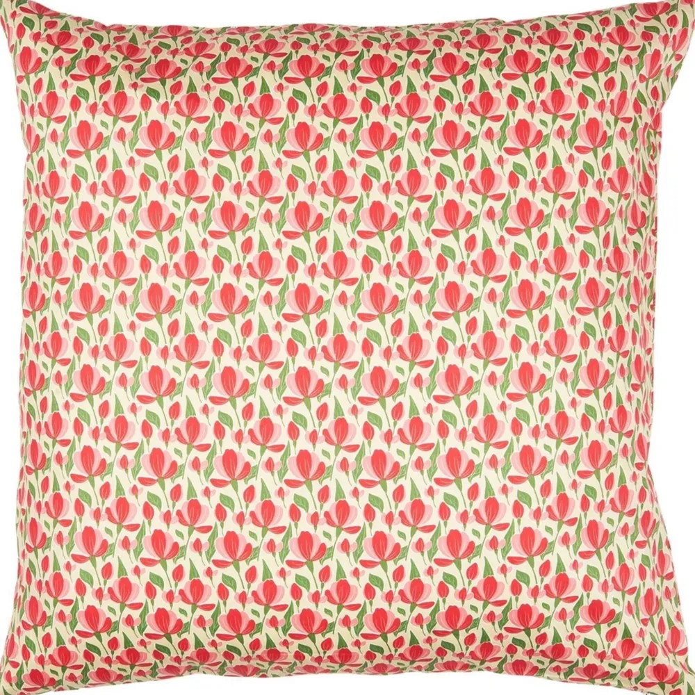 Outlet IB Laursen Kissenbezug mit roten und rosa Blumen