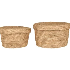 Hot IB Laursen Korbsatz 2er-Set aus Natur Seegras