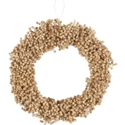 Discount IB Laursen Kranz mit Holzperlen handgefertigt