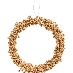 New IB Laursen Kranz mit Holzperlen Stillenat handgefertigt