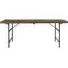 Hot IB Laursen Langer Tisch Unika mit Holzplatte und Metallgestell