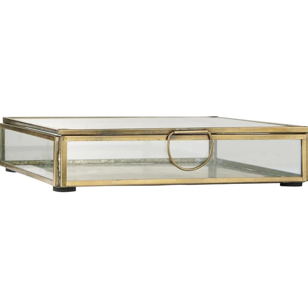 Discount IB Laursen Längliche Glasbox mit Deckel Solitaire