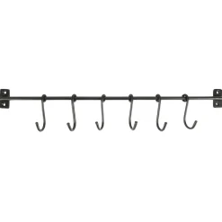 Clearance IB Laursen Metall Hakenleiste mit 6 S-Haken