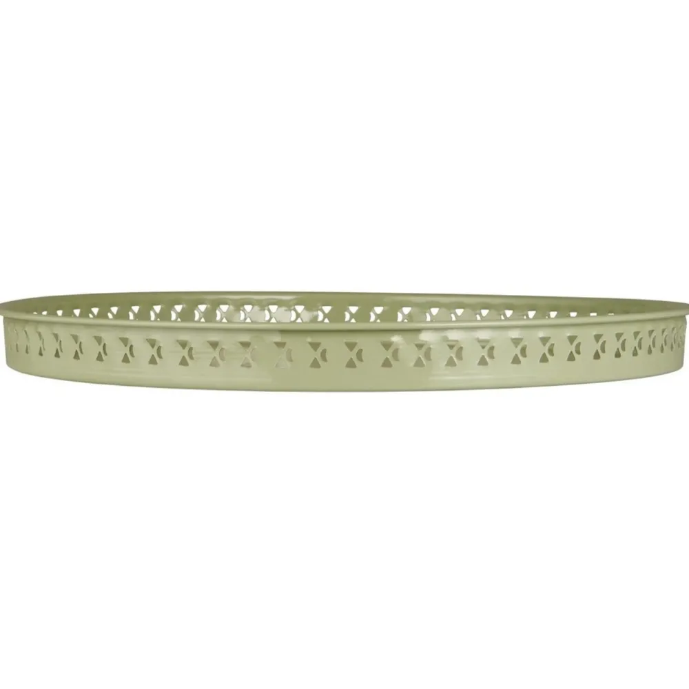 Best IB Laursen Metall Tablett mit gemusterter Kante