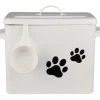 New IB Laursen Metall-Box mit Deckel für Hundefutter + Messbecher