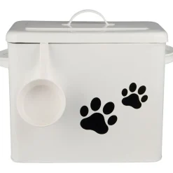 New IB Laursen Metall-Box mit Deckel für Hundefutter + Messbecher