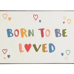 Discount IB Laursen Metallschild Born to be loved