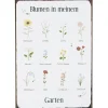 Online IB Laursen Metallschild Blumen in meinem Garten