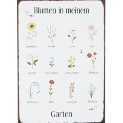 Online IB Laursen Metallschild Blumen in meinem Garten