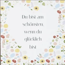 New IB Laursen Metallschild Du bist am schönsten wenn du glücklich bist