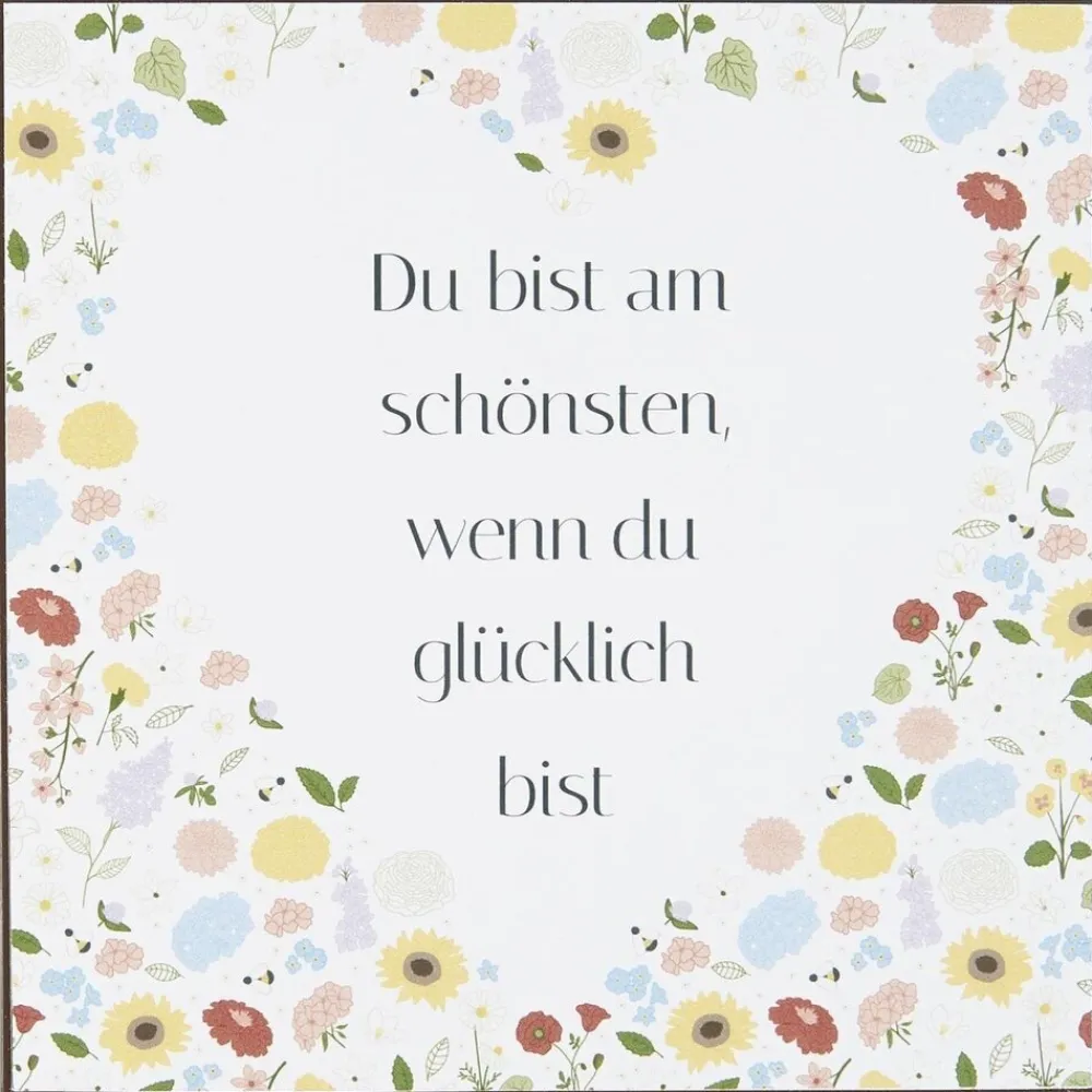 New IB Laursen Metallschild Du bist am schönsten wenn du glücklich bist