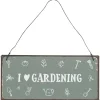 Outlet IB Laursen Metallschild I love gardening