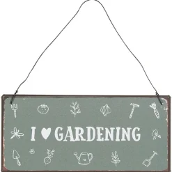 Outlet IB Laursen Metallschild I love gardening