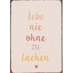 Online IB Laursen Metallschild Lebe nie ohne zu lachen