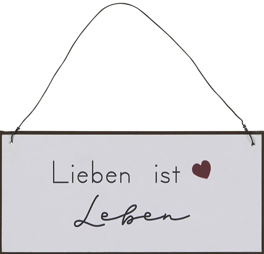 New IB Laursen Metallschild Lieben ist leben