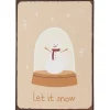 Best IB Laursen Metallschild Let it snow