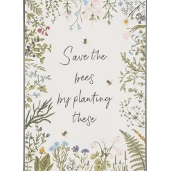 Online IB Laursen Metallschild Save the bees by planting these