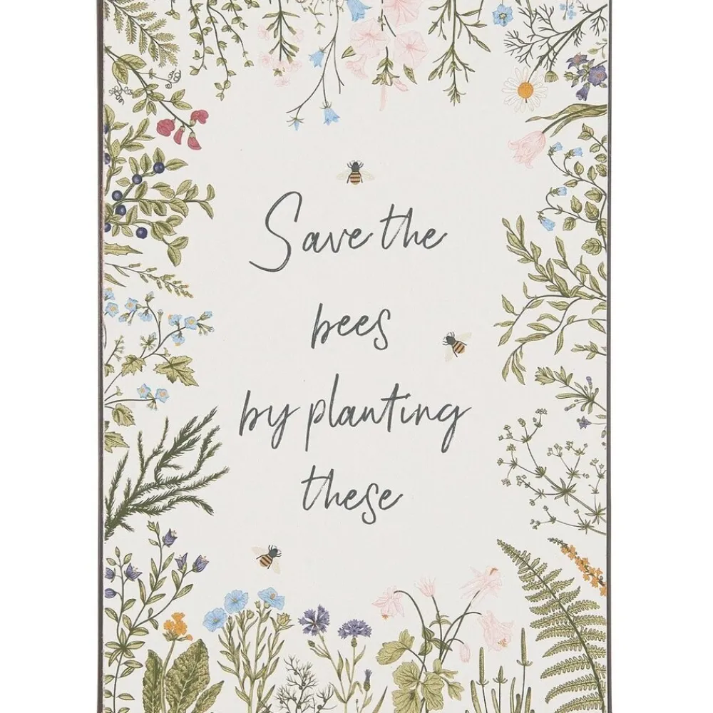 Online IB Laursen Metallschild Save the bees by planting these