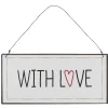IB Laursen Metallschild With Love