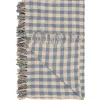 Best IB Laursen Plaid aus reiner Baumwolle Natur